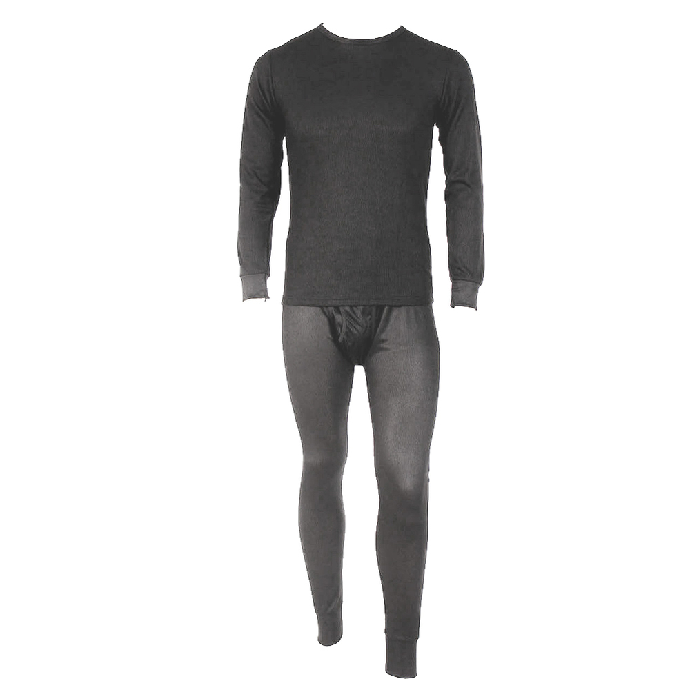 Knocker Men's Thermal Underwear Waffle Knit Long John Top and Bottom 2 PC Set Ch